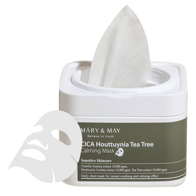 Mary&May - Cica Houttuynia Tea Tree Calming Mask - 30szt.