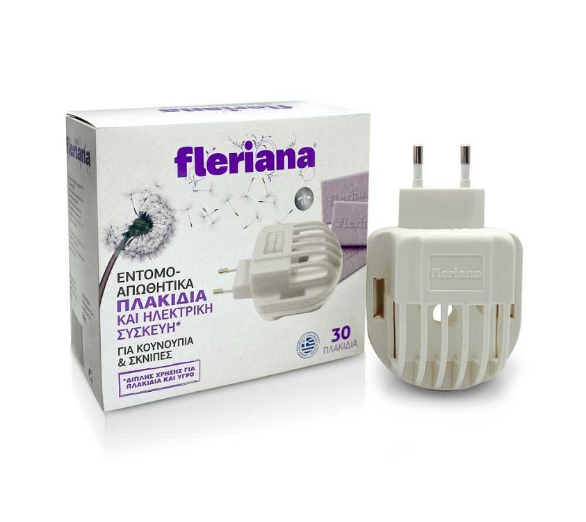 Fleriana Εντομοαπωθητικά Πλακίδια 30τμχ + Ηλ.Συσκευή