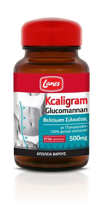 Lanes Kcaligram Glucomannan 60 φυτικές κάψουλες