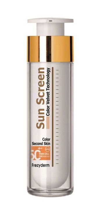 Frezyderm Sun Screen Velvet Color Face SPF50+ Αντηλιακό Προσώπου με Χρώμα 50ml