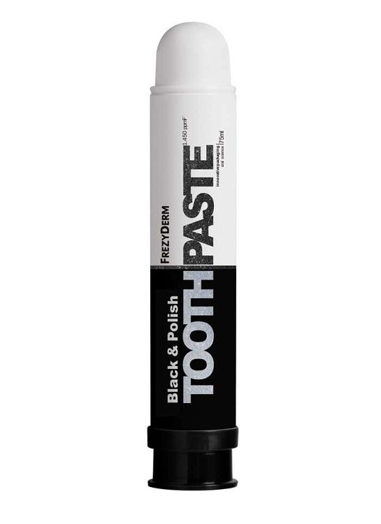 Frezyderm Toothpaste Black & Polish Οδοντόκρεμα για Λεύκανση με Ενεργό Άνθρακα 75ml