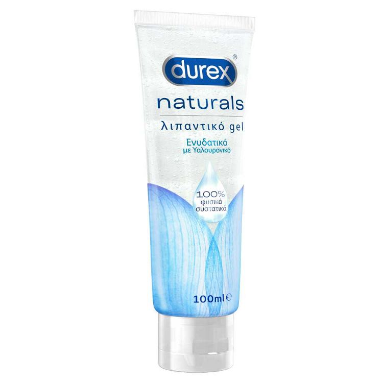 Durex Naturals Ενυδατικό Λιπαντικό Gel με 100% Φυσικά Συστατικά Και Υαλουρονικό Οξύ,100ml