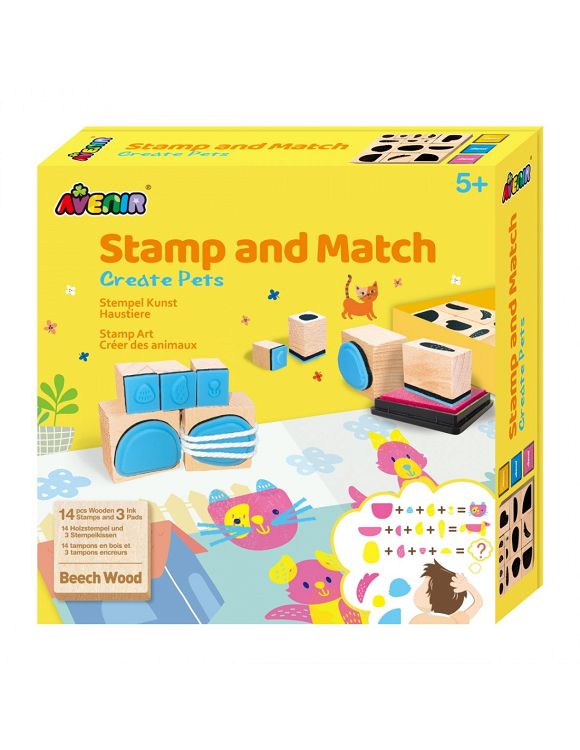 Avenir Stamp and Match, 1 Τεμάχιο - Create Pets