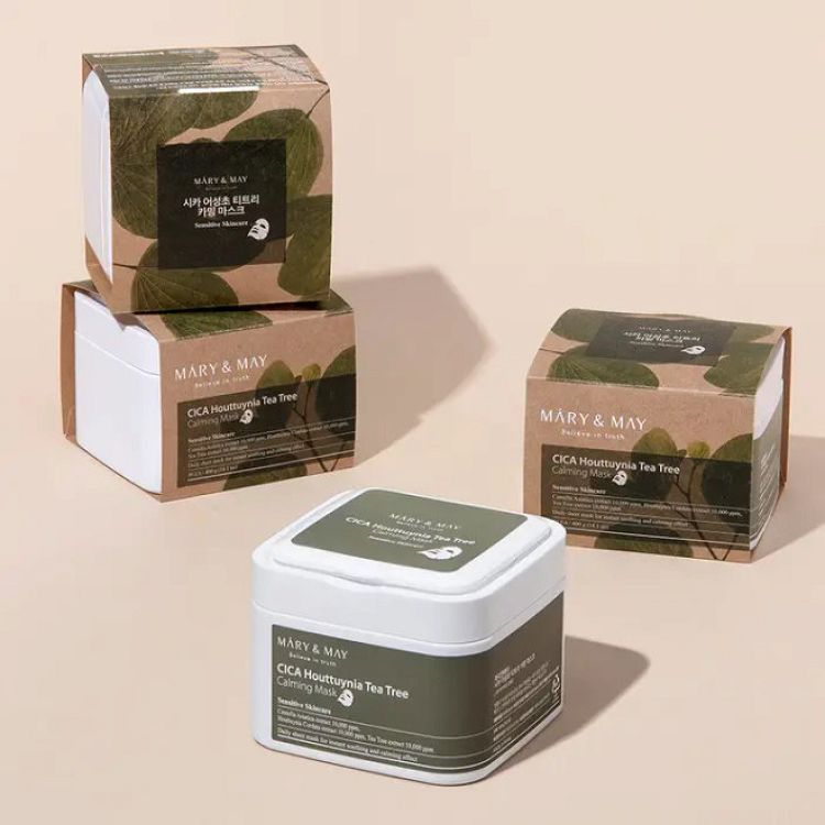 Mary&May - Cica Houttuynia Tea Tree Calming Mask - 30szt.