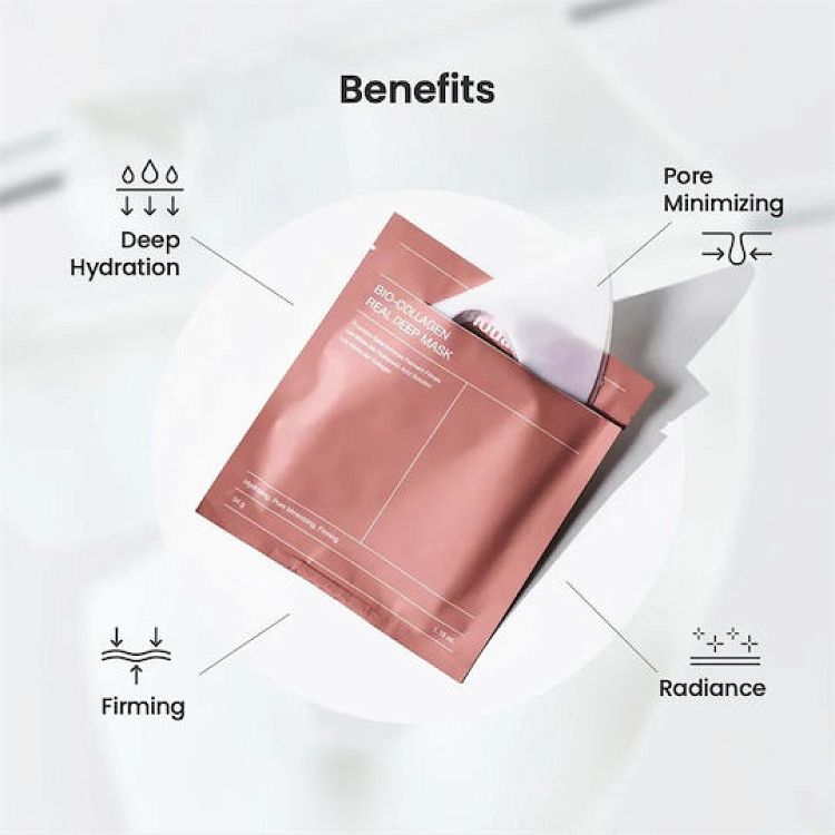 Biodance Bio Collagen Real Deep Sheet Μάσκα Προσώπου για Αναζωογόνηση / Ενυδάτωση / Σύσφιξη Με Νιασιναμίδη