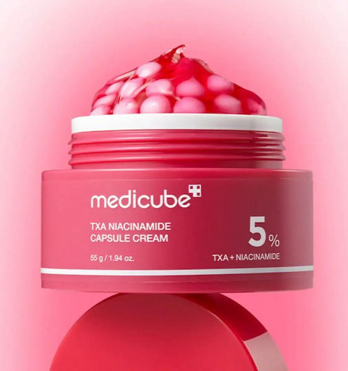 Medicube TXA Niacinamide Capsule Ενυδατική & Αναπλαστική Κρέμα Προσώπου κατά των Ατελειών & της Ακμής με Υαλουρονικό Οξύ & Νιασιναμίδη 55gr