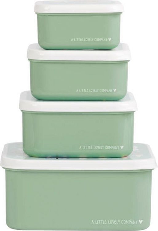 A little lovely company Δοχείο φαγητού Lunch box set Joy