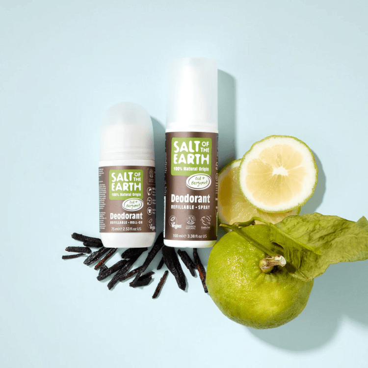Salt of the Earth Oud & Bergamot Vegan Αποσμητικό, Επαναγεμιζόμενο Spray 100ml