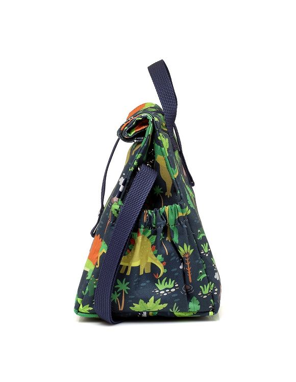 The Lunch Bags Original Kids Version Ισοθερμική Τσάντα Χειρός Φαγητού 5lt Dinos Blue Μ21 x Π16 x Υ24cm