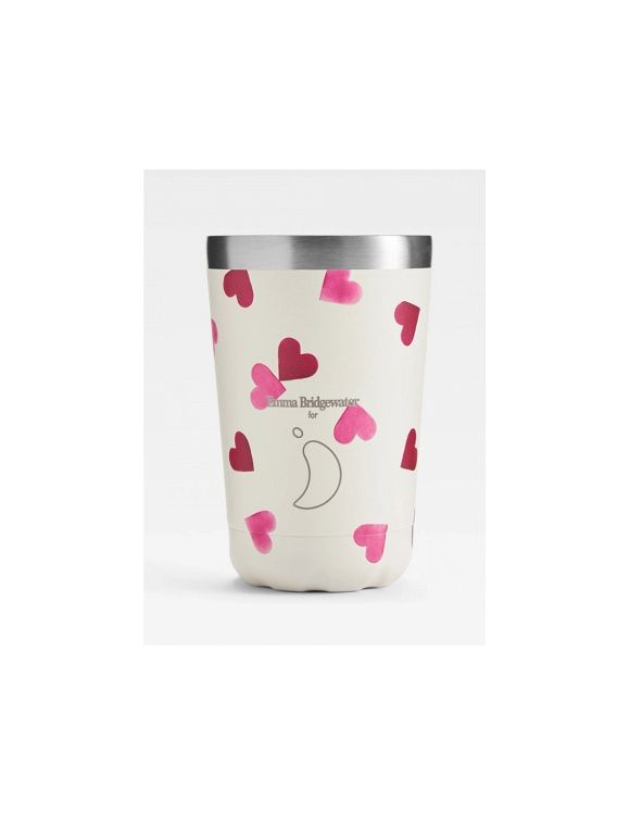 Chilly's Original Coffee Cup Θερμός Emma Bridgewater Pink Hearts BPA Free 340ml
