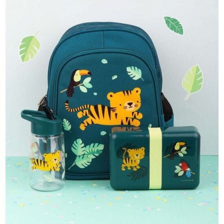 A little lovely company Παγούρι 450ml Jungle tiger