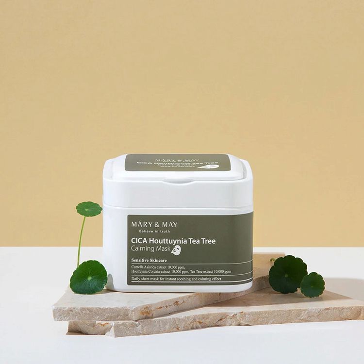 Mary&May - Cica Houttuynia Tea Tree Calming Mask - 30szt.