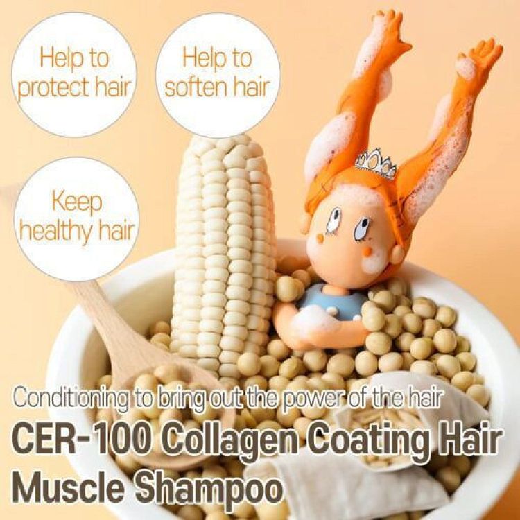 Elizavecca CER-100 Collagen Coating Σαμπουάν Αναδόμησης/Θρέψης για Όλους τους Τύπους Μαλλιών 500ml