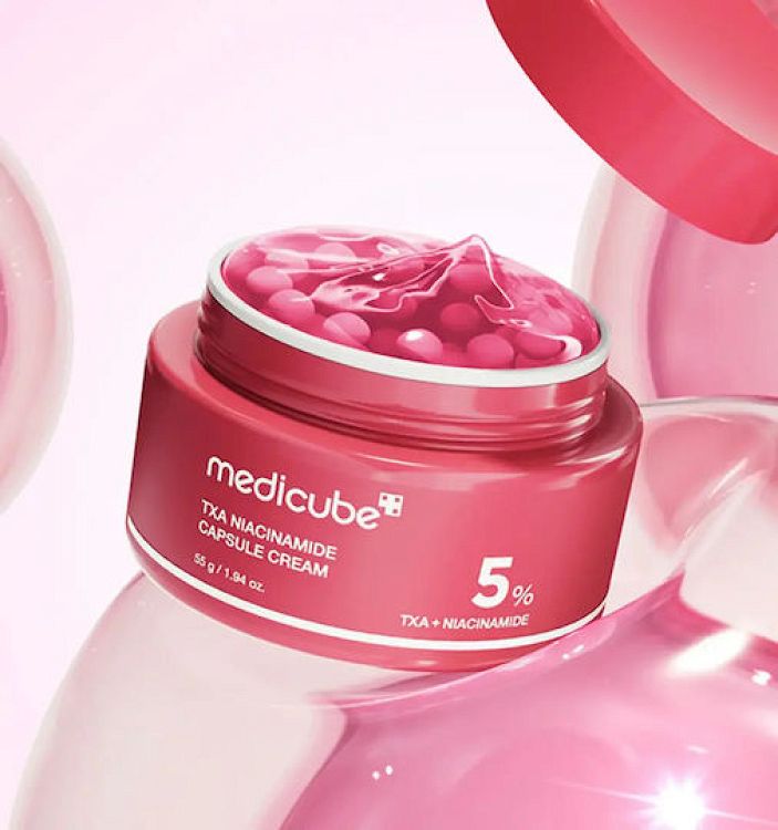 Medicube TXA Niacinamide Capsule Ενυδατική & Αναπλαστική Κρέμα Προσώπου κατά των Ατελειών & της Ακμής με Υαλουρονικό Οξύ & Νιασιναμίδη 55gr