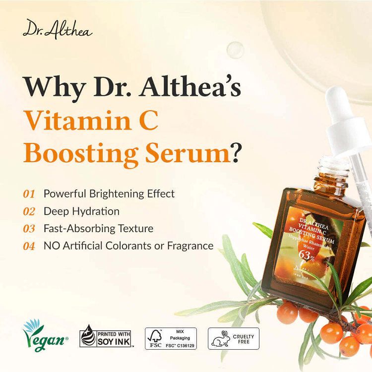Dr. Althea Vitamin C Boosting Booster Προσώπου με Centella Asiatica & Βιταμίνη C για Λάμψη 30ml