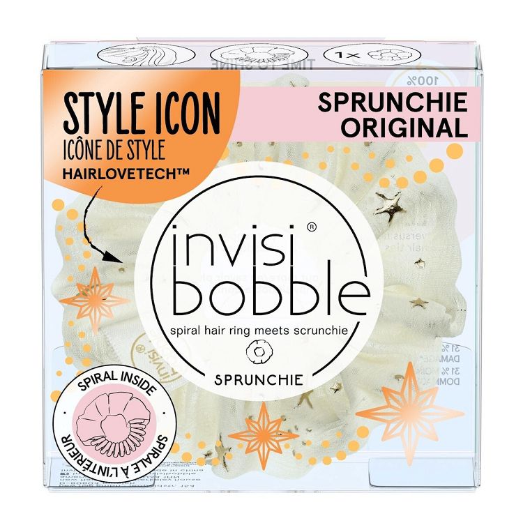 Invisibobble Sprunchie Original Time To Shine The Sparkle Is Real White