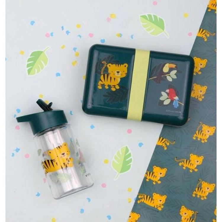 A little lovely company Παγούρι 450ml Jungle tiger