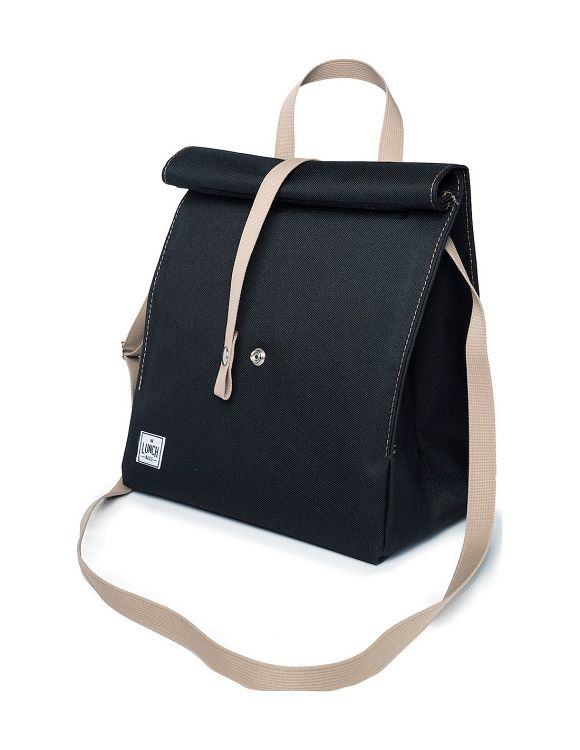 The Lunch Bags Original Version Ισοθερμική Τσάντα Χειρός Φαγητού 8lt Black Μ26 x Π19 x Υ28cm