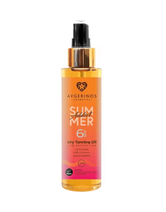Avgerinos Cosmetics Summer Addict Perfect Tan Slimming & Glitter Oil Αντηλιακό Λάδι για το Σώμα SPF6 με Χρώμα 150ml