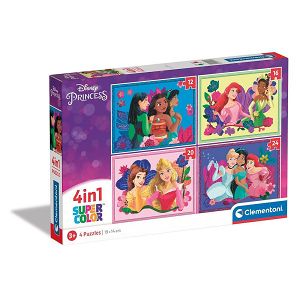 Clementoni Παιδικό Puzzle Supercolor - Disney Πριγκίπισσες 72pcs για 3+ Ετών