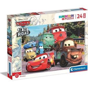 Clementoni Παιδικό Παζλ Maxi Supercolor Disney Cars 24 τμχ