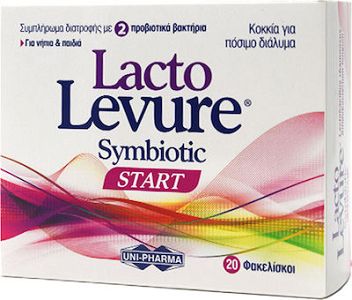 Uni-Pharma Lacto Levure Symbiotic Start Προβιοτικά για Παιδιά 20 φακελίσκοι