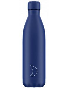 Chilly's Monochrome Μπουκάλι Θερμός Blue All Matte 750ml
