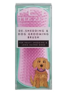 Pet Teezer Detangling & Dog Grooming Brush Βεραμάν/Ροζ Βούρτσα για Σκύλους Μεσαίου και Μεγάλου Μεγέθους, 1τμχ