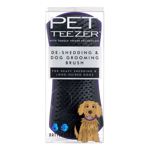 Pet Teezer Detangling & Dog Grooming Brush Μωβ/Γκρι Βούρτσα για Σκύλους Μεσαίου και Μεγάλου Μεγέθους, 1τμχ