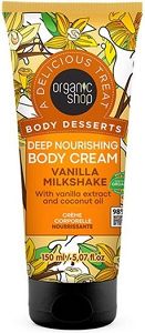 Organic Shop Body Desserts Vanilla Milkshake Ενυδατική Κρέμα Σώματος με Άρωμα Βανίλια 150ml