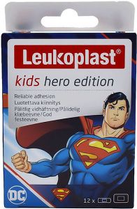 Leukoplast Αυτοκόλλητα Επιθέματα Kids Hero Edition Superman για Παιδιά 12τμχ