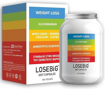 Amhes Pharma Losebig 500mg Ειδικό Συμπλήρωμα Διατροφής 90 κάψουλες Apple Cider