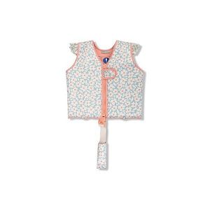 Swim Essentials Σωσίβιο Γιλέκο Κολύμβησης Ιμάντα Ασφαλείας Παιδιά 3-6 Ετών "green Flowers"