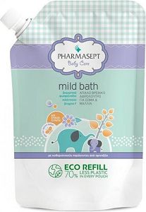 Pharmasept Mild Bath Βρεφικό Αφρόλουτρο για Σώμα και Μαλλιά Refill 900ml