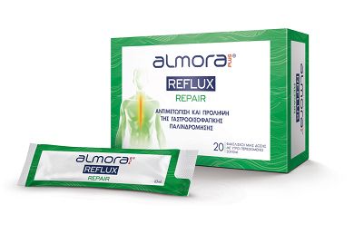 Almora Plus Reflux Repair Συμπλήρωμα για Αντιμετώπιση και Πρόληψη της Γαστροοισοφαγικής Παλινδρομικής Νόσου (Υγρό Περιεχόμενο) 20 φακελίσκοι
