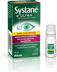 Alcon Systane Ultra Promo Λιπαντικές Οφθαλμικές Σταγόνες Χωρίς Συντηρητικά, 10ml