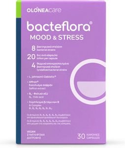 Bacteflora Mood & Stress Συμπλήρωμα για την Μνήμη & τη Συγκέντρωση 30 κάψουλες