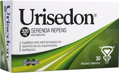 Uni-Pharma Urisedon Συμπλήρωμα για την Υγεία του Προστάτη 320mg 30 μαλακές κάψουλες