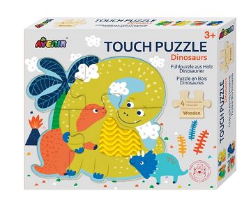 Avenir Touch Wooden Puzzle-Dinosaur, Ξύλινο Παζλ