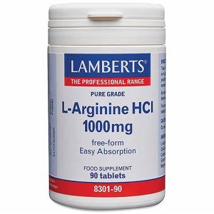 Lamberts L-Arginine HCl 1000mg 90tabs