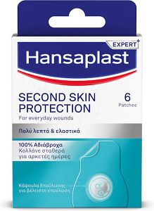 Hansaplast Αδιάβροχα Αυτοκόλλητα Επιθέματα Second Skin Protection 6τμχ