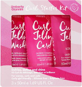 Umberto Giannini Curl Starter Kit Σετ Περιποίησης Μαλλιών Όγκου για Σγουρά Μαλλιά με Σαμπουάν, Conditioner & Ζελέ 3τμχ*50ml