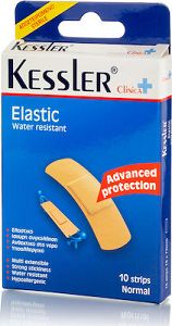 Kessler Aδιάβροχα και Αποστειρωμένα Αυτοκόλλητα Επιθέματα Clinica Elastic Normal 10τμχ