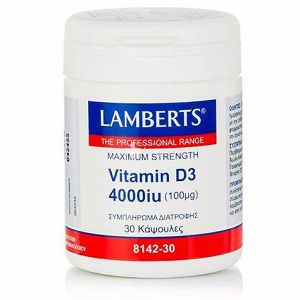 Lamberts Vitamin D 4000iu Συμπλήρωμα Βιταμίνης D 30 caps