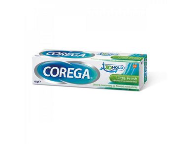 Corega 3D Hold Ultra Fresh Στερεωτική Κρέμα Οδοντοστοιχιών με Γεύση Μέντας 40gr