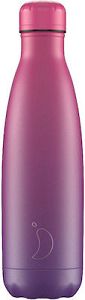 Chilly's Gradient Edition Μπουκάλι Θερμός Purple Fuchsia 500ml