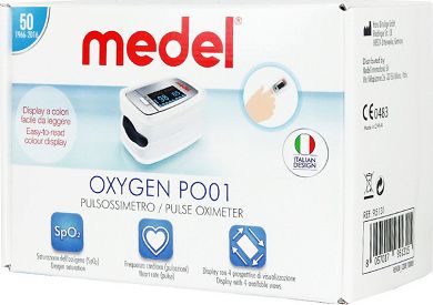 Medel Oxygen PO01 Παλμικό Οξύμετρο Δακτύλου Λευκό