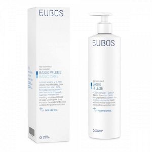 Eubos Basic Care Liquid Washing Emulsion Blue Υγρό Καθαρισμού Προσώπου & Σώματος Χωρίς Άρωμα 400ml