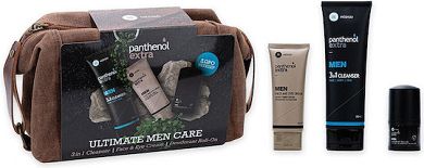 Medisei Panthenol Extra PROMO MEN Ultimate Care Face & Eye Cream Ενυδατική Κρέμα Προσώπου & Ματιών, 100ml & Deodorant Αποσμητικό Roll on, 50ml & 3in1 Cleanser Σαμπουάν & Αφρόλουτρο, 200ml