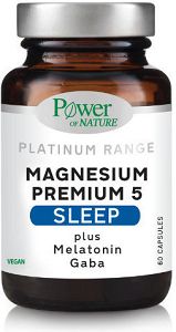 Power Health Magnesium Premium 5 Sleep 60 κάψουλες